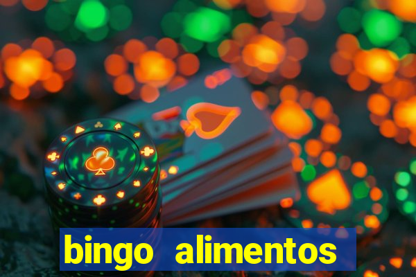 bingo alimentos para imprimir